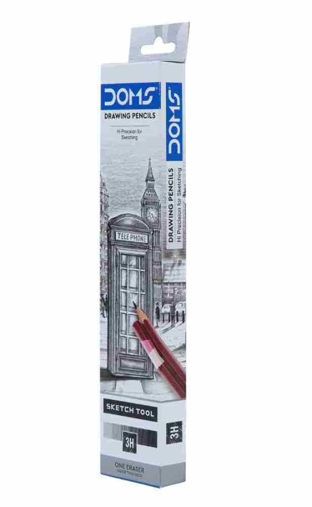 DOMS Drawing & Sketching 2H Pencil Price in India - Buy DOMS Drawing &  Sketching 2H Pencil online at