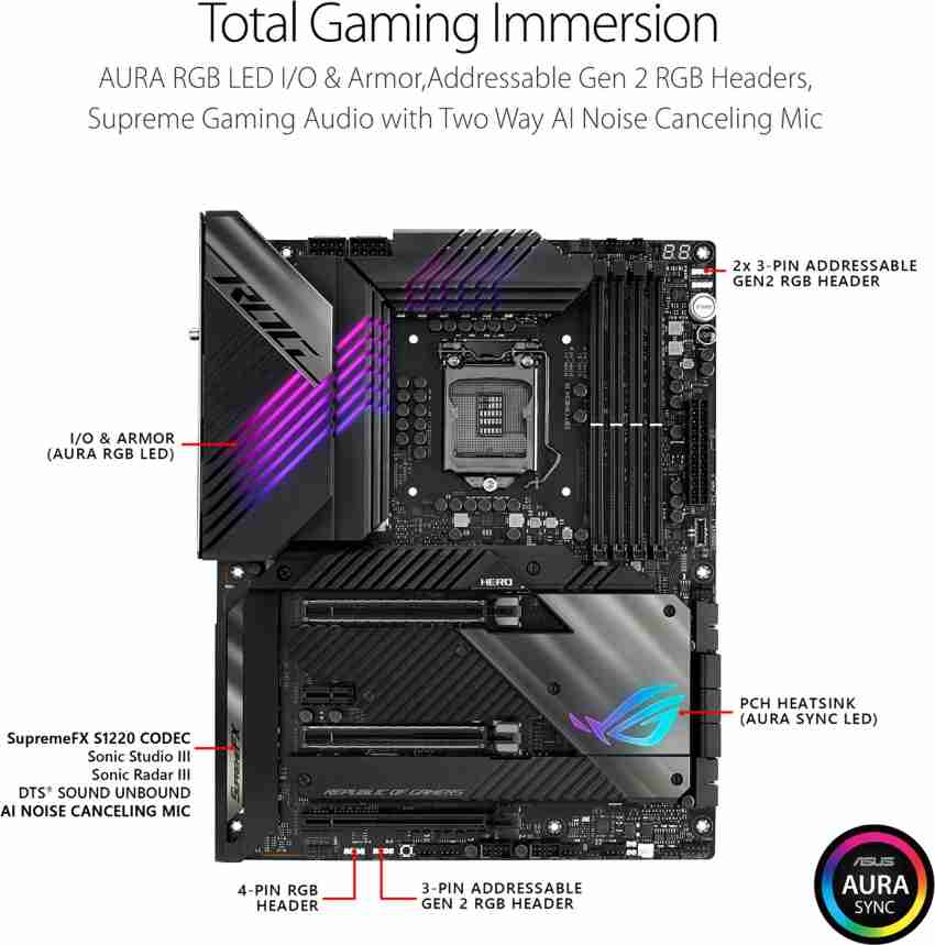 ASUS ROG Maximus XIII Hero Motherboard - ASUS : Flipkart.com