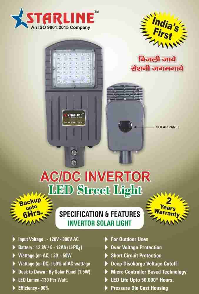 STARLINE Inverter Solar Street Light Gate Light Outdoor Lamp Price in India Buy STARLINE Inverter Solar Street Light Gate Light Outdoor Lamp online at Flipkart