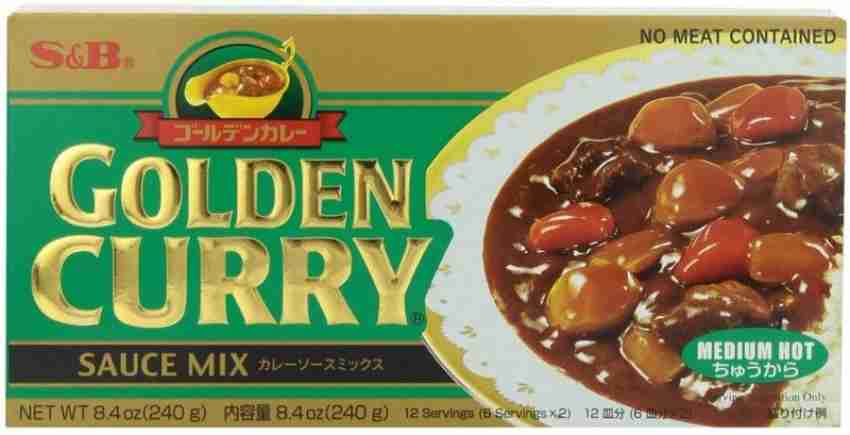 S&B Golden Curry Sauce Mix, Hot, 8.4-Ounce (2 Pack) 