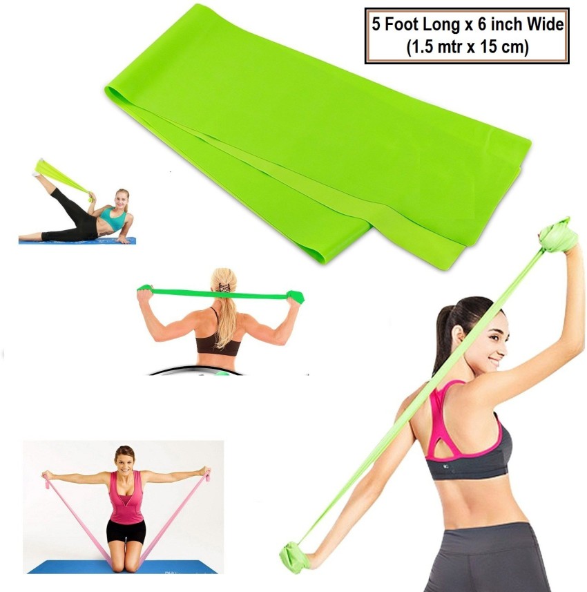 Buy UnyBuy Yoga Strap Rubber Pilates Resistance Band Gym Yoga Tone Arms Legs  Thighs Resistance Tube Online at Best Prices in India - Fitness
