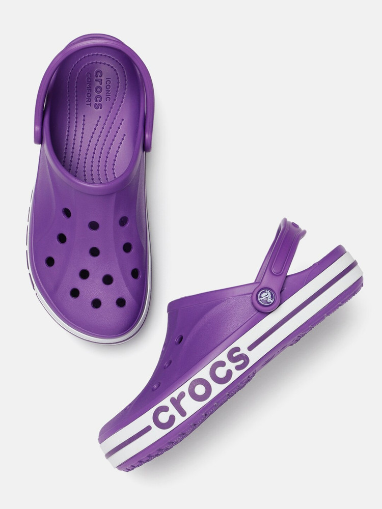 Purple crocs for sales men