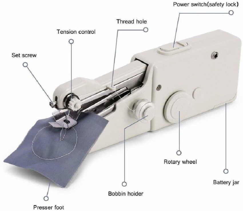 Portable Mini Stitching Machine Hand Sewing Machine For Home Travel Manual  Sewing Machine (Built-in Stitches