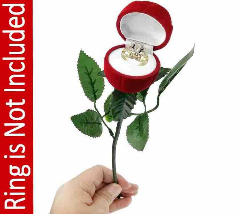 Engagement ring holder top rose