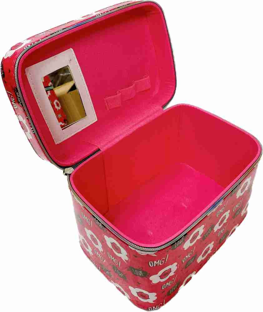 KIRA Makeup Box Set of 3 Cosmetic Jewellery Bridal Box Trousseau Wedding  Makeup makeup, cosmetic bag, jwellery, vanity box, bridal box Vanity Box  Price in India - Buy KIRA Makeup Box Set