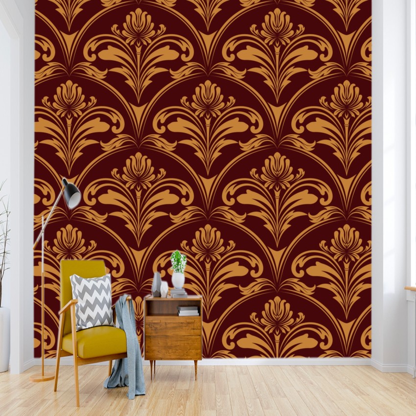 red and yellow wallpaper designs