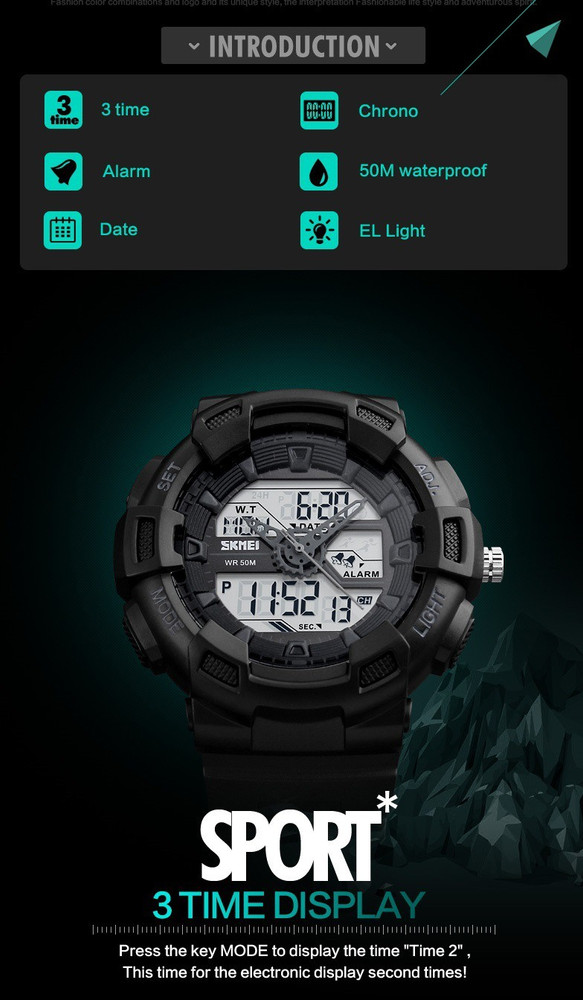 Skmei 1189 watch instructions deals