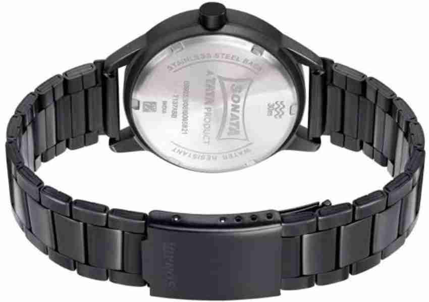 Sonata 77031nm03 best sale analog watch