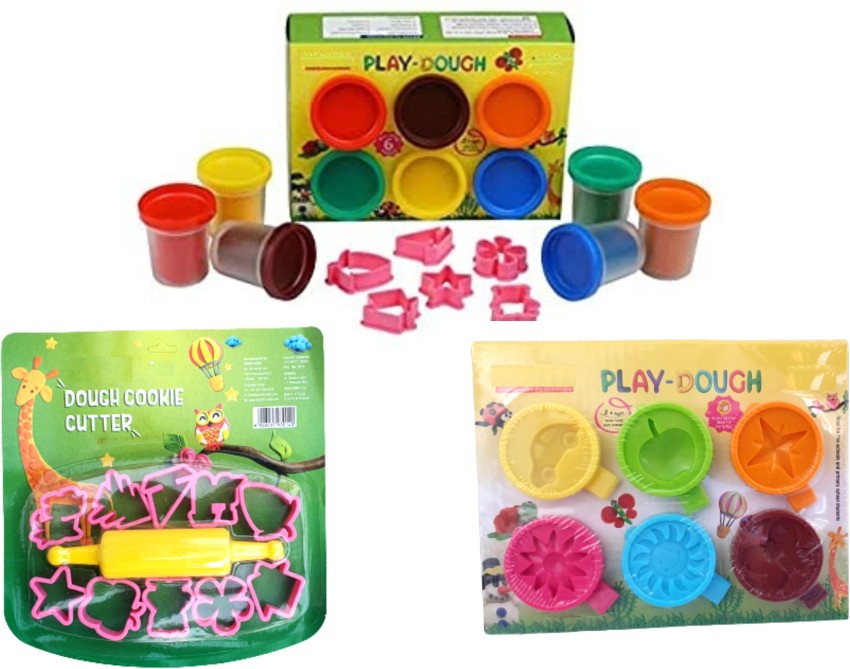 Upyukat 1 Set of Play Dough of 6 Colours of 50 gram each with 5