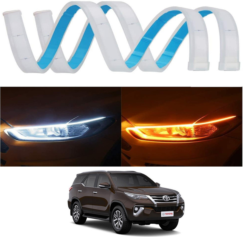 AYW White Amber Flow LED Sequential Audi Style Daytime Running