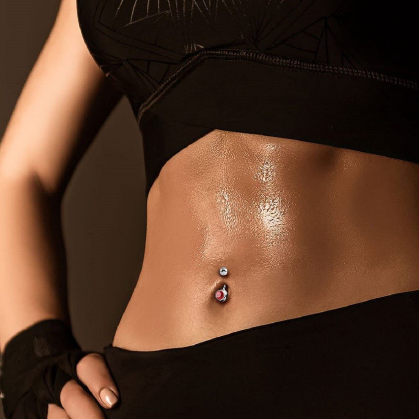 Medical steel piercing for navel 3930002_SV-R+SV-W