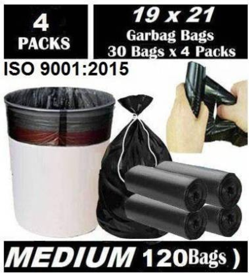 12 x 15 Black Plastic Merchandise Bags -Retail Shopping Bags (120 Pack)