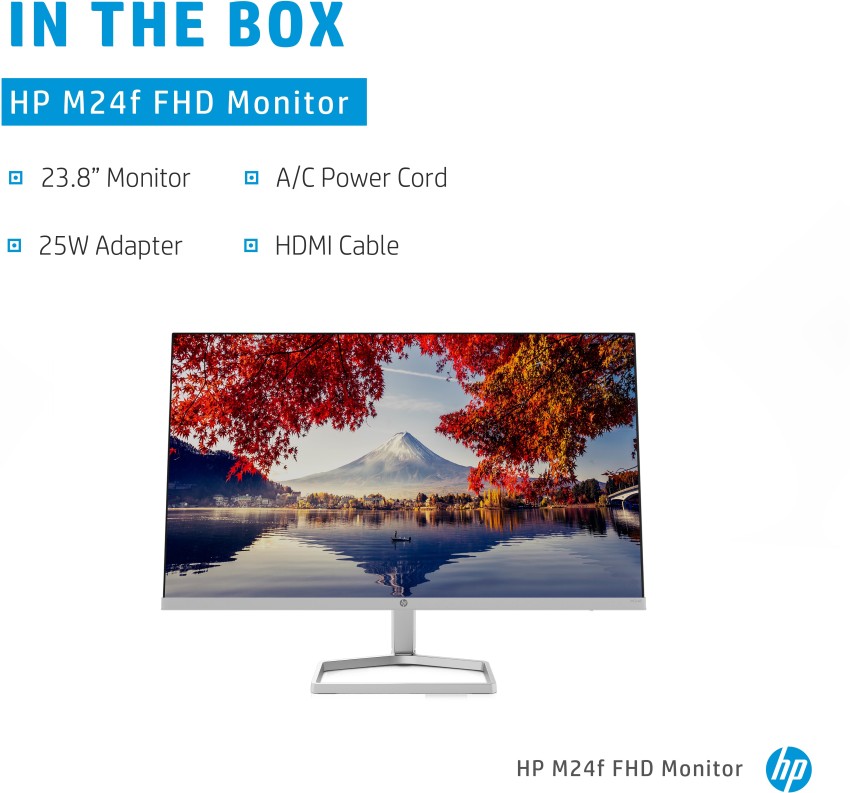 HP 24-inch FHD Monitor with AMD FreeSync Technology (2021 Model, M24fw),Silver - 4