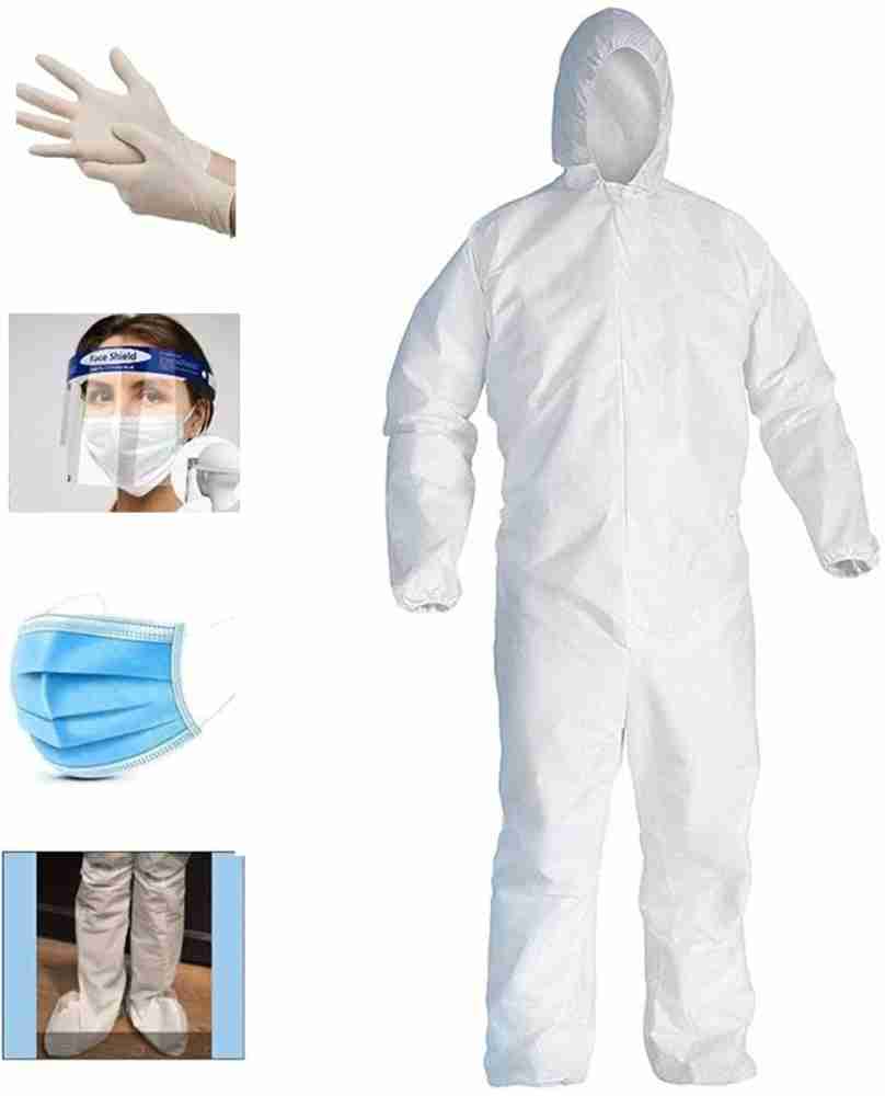 Body Safe Disposable Isolation Coverall 90GSM Protective Full Body