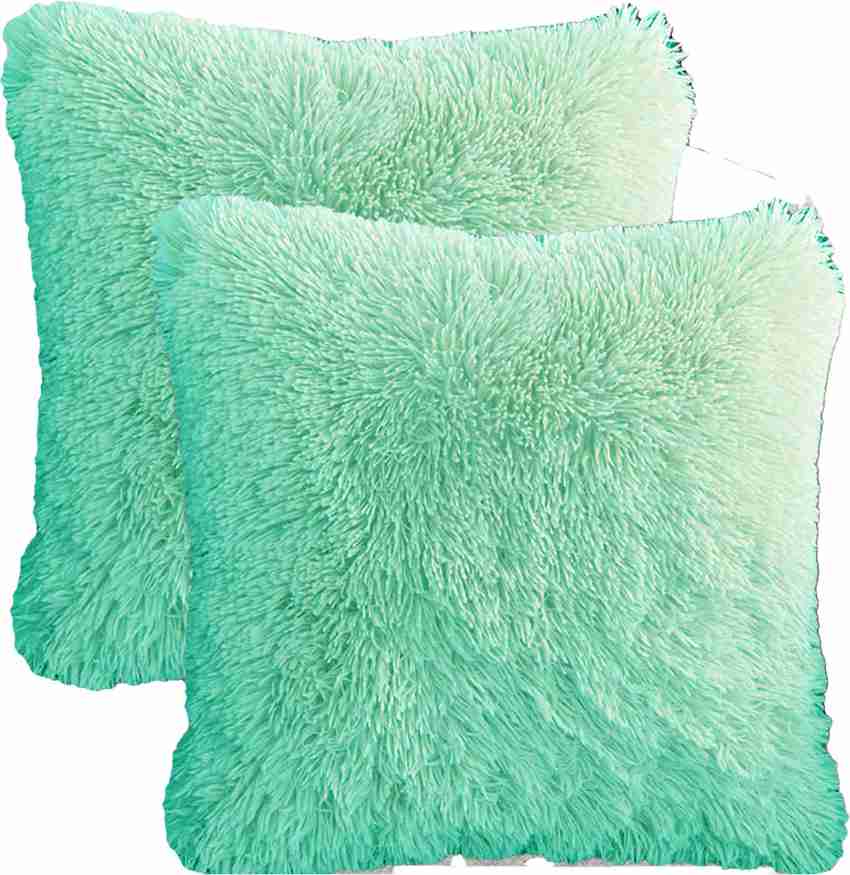 Mint green fluffy pillows cheap