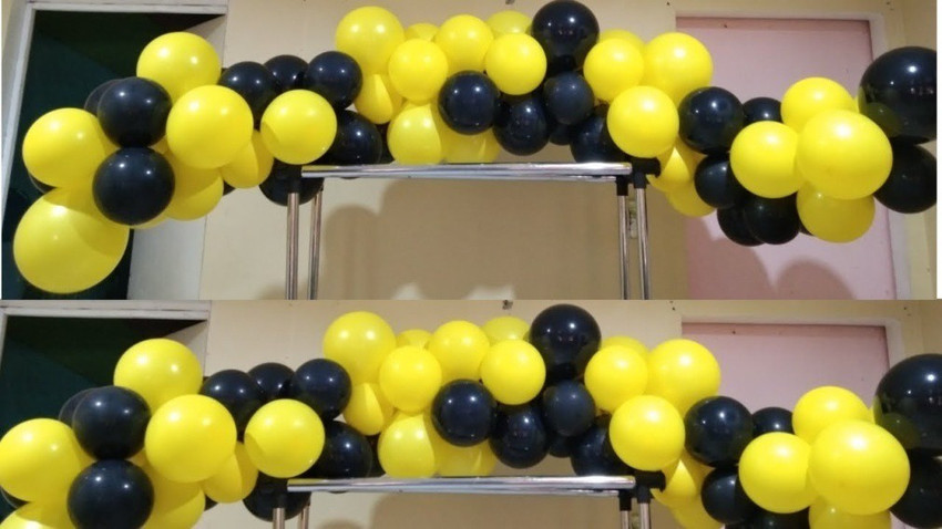 Flipkart B4 Solid 50pc Birthday Party Decoration Black