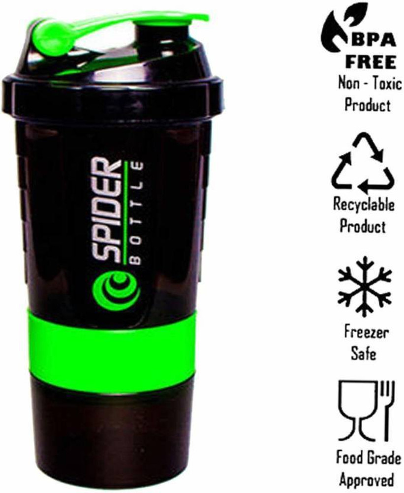 S P TechoWorld 3 in 1 Protein Milk Shaker Protein Powder Shaker