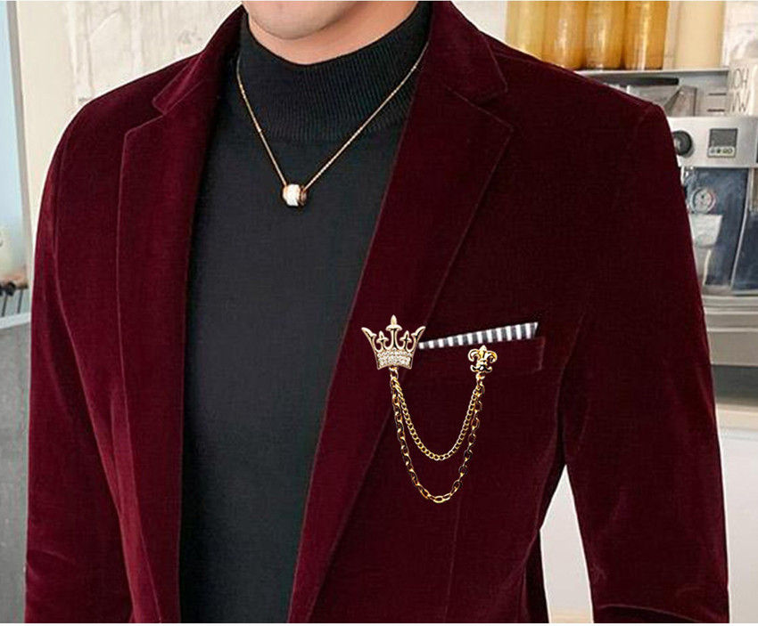 Brooch deals in blazer