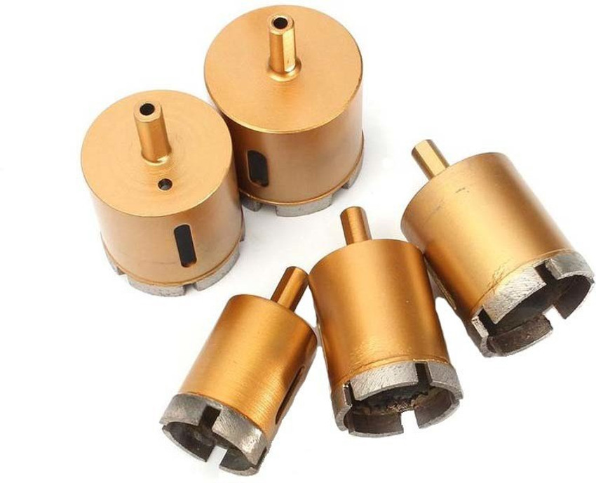 Diamond tip outlet hole saw kit