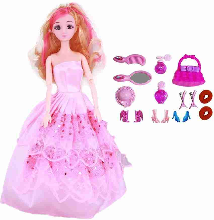 QBIC Stunning 3D Eye Lana Princess Doll with Beautiful Dress and 
