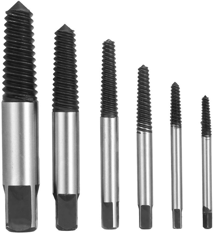 kts12 6pcs Broken Bolt Screw Extractor Remover Set Easy Out Drill