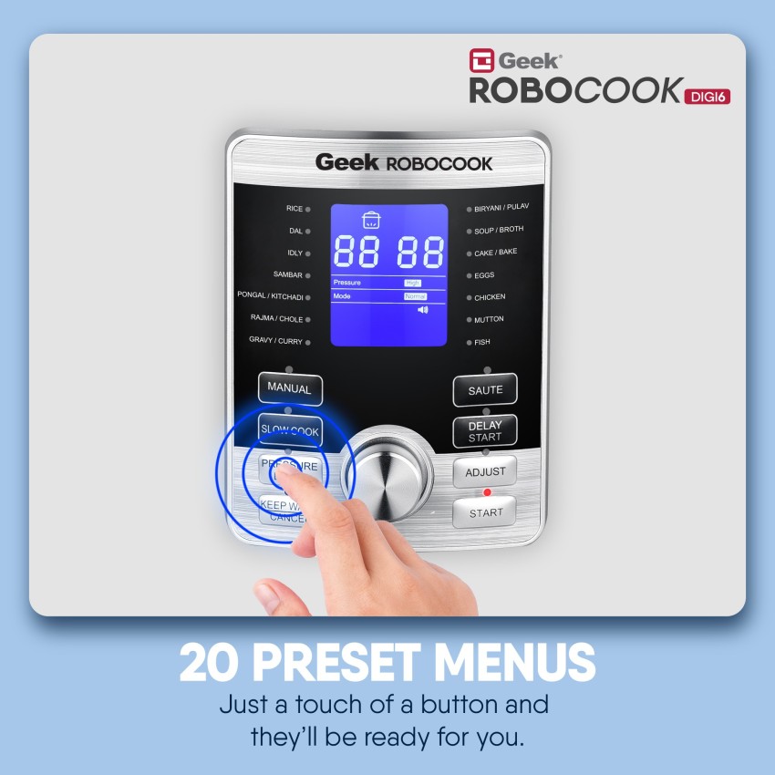 Geek Robocook D5 11 in 1 Smart Rice Cooker Electric Pressure