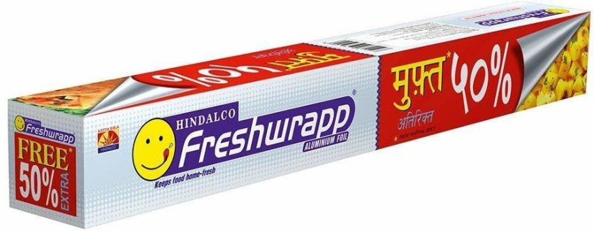 Hindalco Superwrap Aluminium Foil 20g + 10g (pack of 3) - 4 Meters per pack