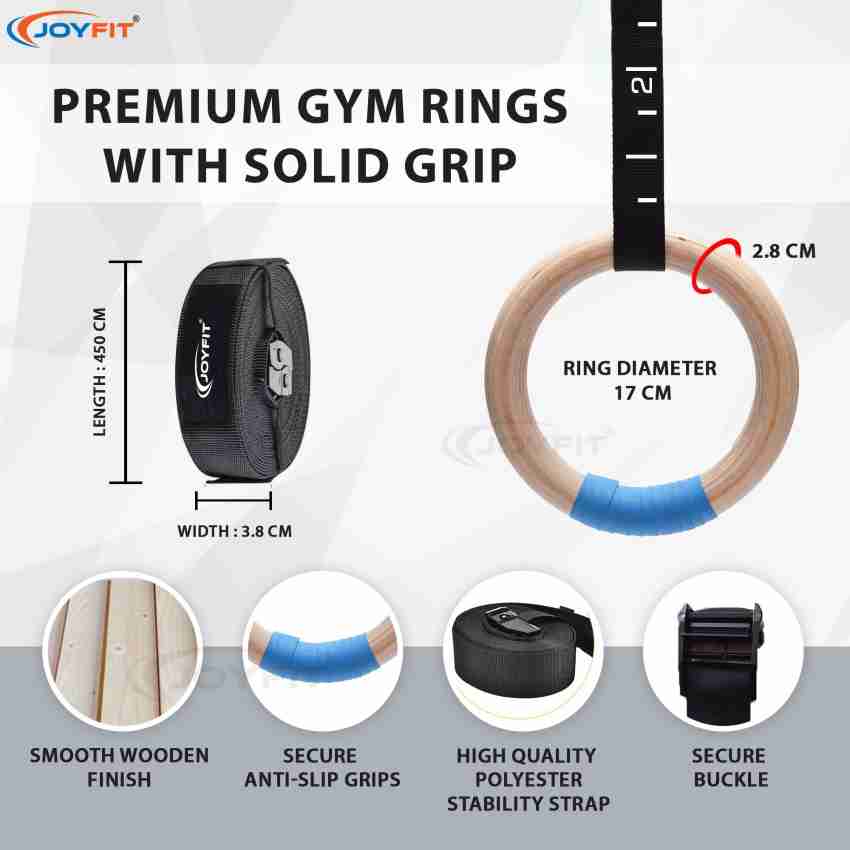 Leosportz wooden Gymnastic Rings W/Adjustable Straps, Metal Buckles & Home  Gym (Set of 2) - Non-Slip - Great for Workout, Strength Training, Fitness  Pilates Ring Price in India - Buy Leosportz wooden