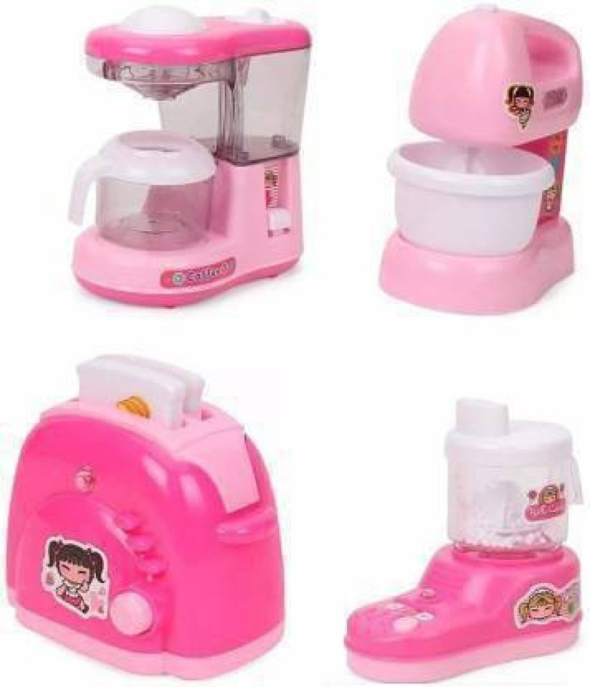 Realistic Blender Kitchen Appliance Toy Set for Kids with Lights Music - 13  Pcs