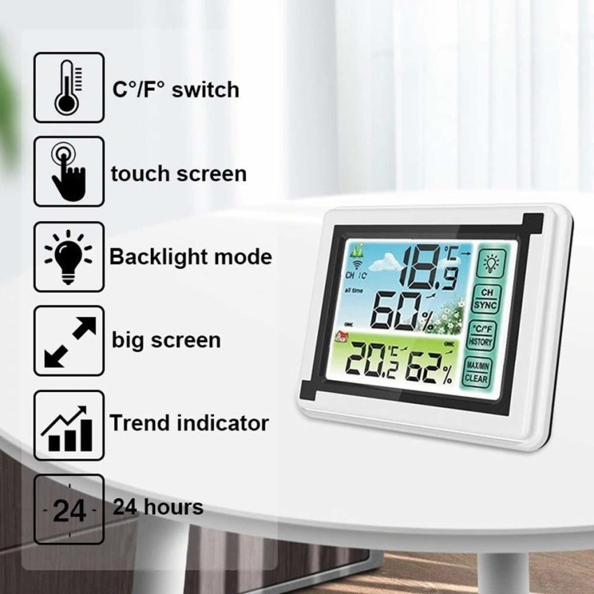 ROAPROBE WiFi Weather Station Wireless Indoor Outdoor Thermometer,HD