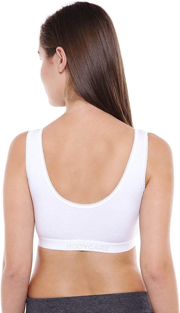 BODYCARE Women's Cotton & Spandex Non-Padded Non-Wired Sports Bra