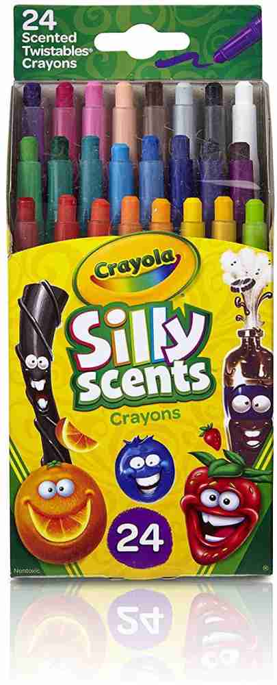 Knowledge Tree  Crayola Binney + Smith Silly Scents Mini Twistables  Scented Crayons, Pack of 24