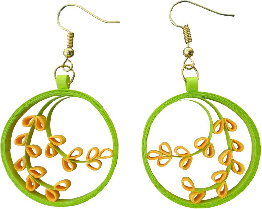 Fancy quilling deals earrings