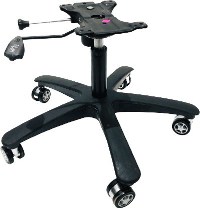 Tarun OFFICE CHAIR SPARE PARTS CHAIR BASE WITH WHEELS PLASTIC BASE
