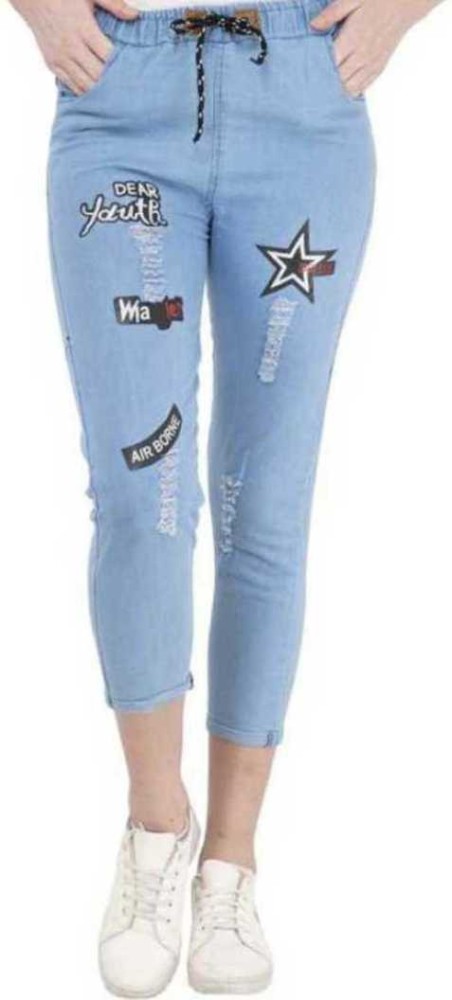 Buy BAGGY BABE LIGHT BLUE JEANS for Women Online in India