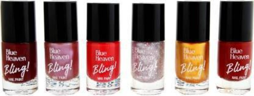 Buy Blue Heaven Bling Nail Paint Online at Best Price of Rs 61.75 -  bigbasket