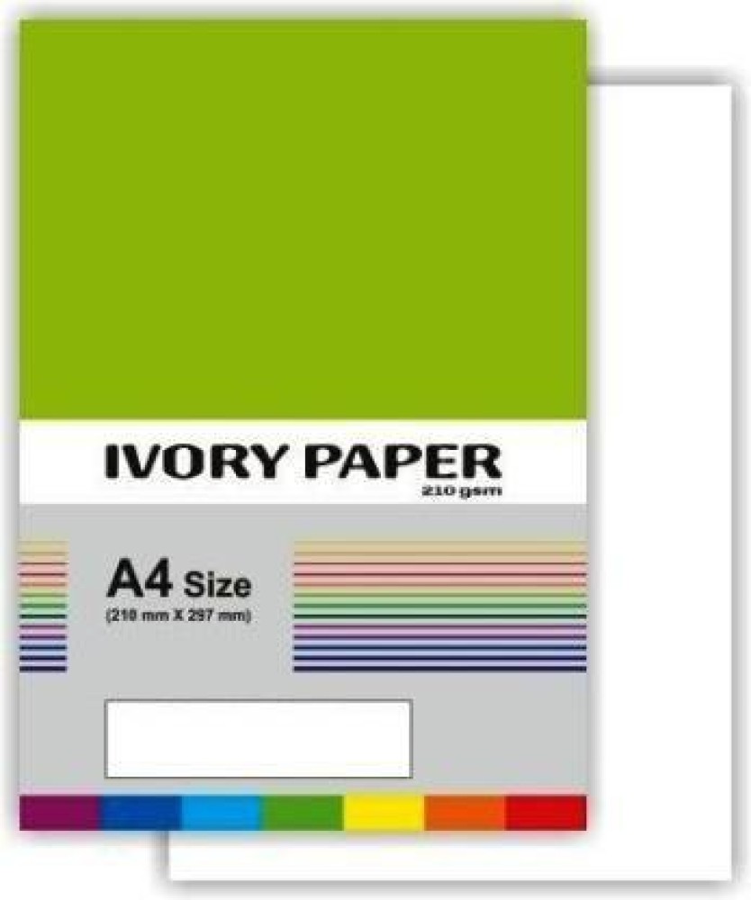 SHARMA BUSINESS A4 Size Ivory Sheet For Drawing, Painting,  Art and Craft work Pack of 100 Sheets, Extra White and Extra Smooth Plain  A4 300 gsm Drawing Paper - Drawing Paper