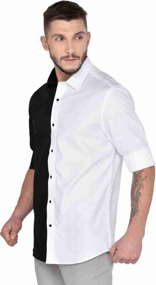 shirt black and white