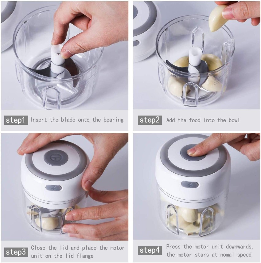 New Electric Garlic Chopper Mini Finger Food Chopper For Baby