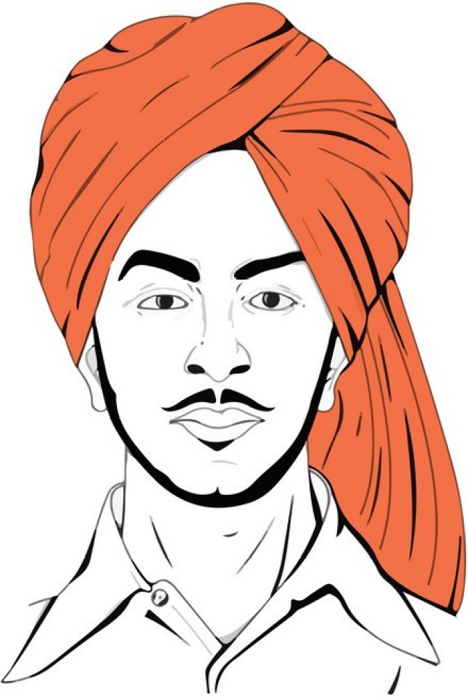 How to draw Bhagat Singh || drawing of Bhagat Singh | Drawings, Bhagat singh,  Draw