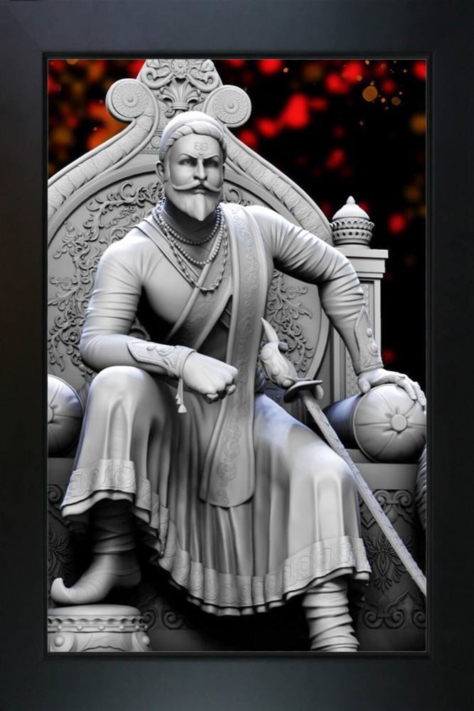 Shivaji Maharaj Hd Black And White Wallpaper Download | MobCup
