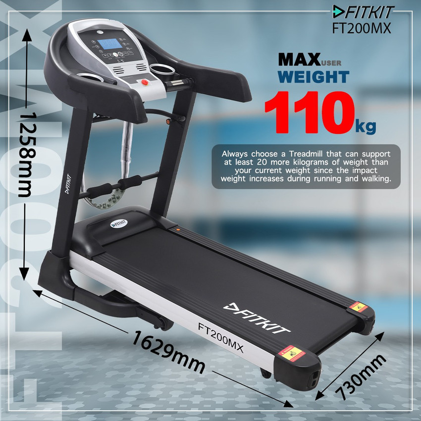 Fitkit ft100 series motorized treadmill online