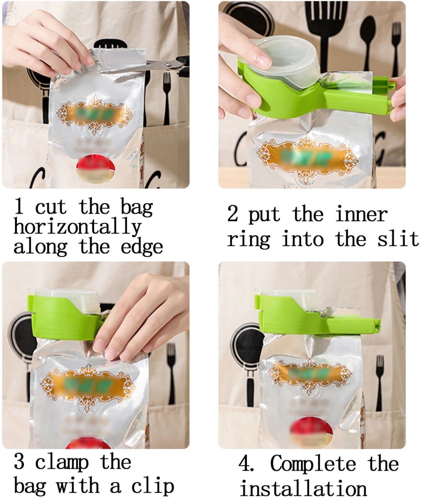 12pcs/Set Plastic Bag Sealer Snack Fresh Food Storage Bag Clips Kitchen  Tool Accessories Mini Sealing Clamp Food Clip