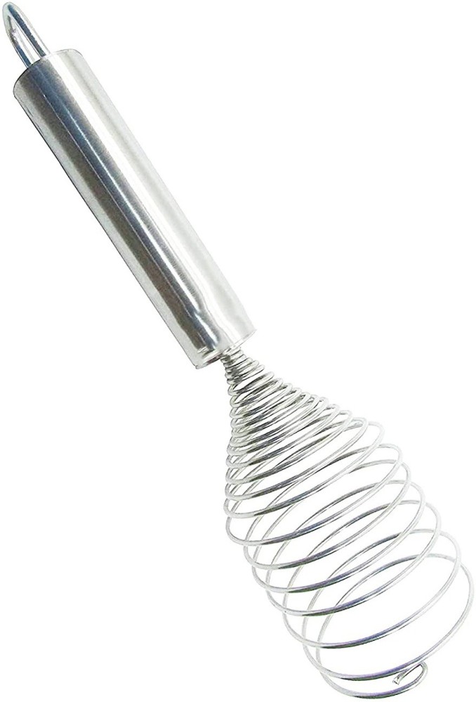 Stainless Steel Spring Coil Whisk Mixing Manual Egg Beater Kitchen