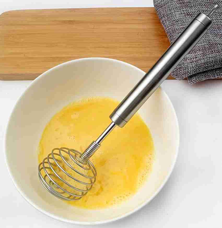 1/2 Pack Stainless Steel Spring Whisk, Egg Whisk Hand Push Whisk Blender  for Home Versatile Tool for Egg Beater Kitchen Utensil for Blending Whisking  Beating & Stirring 