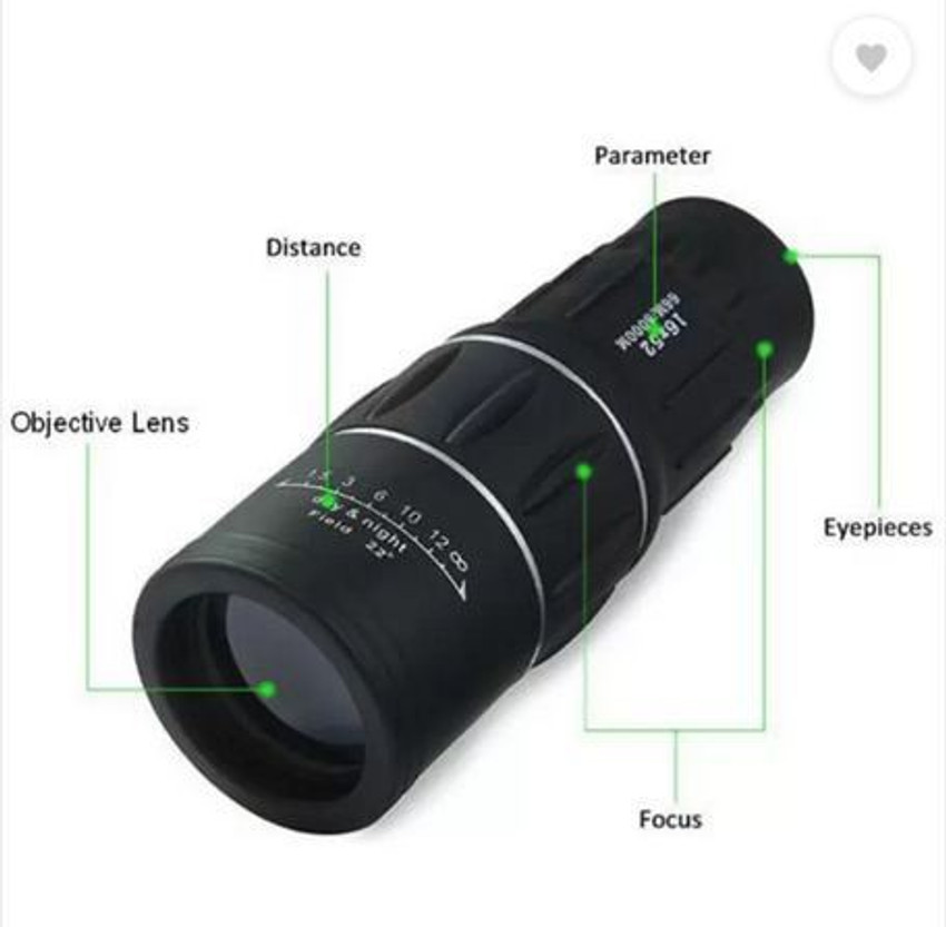 COMET New 16X52 Monocular Powerful Telescope Hiking Lll Night