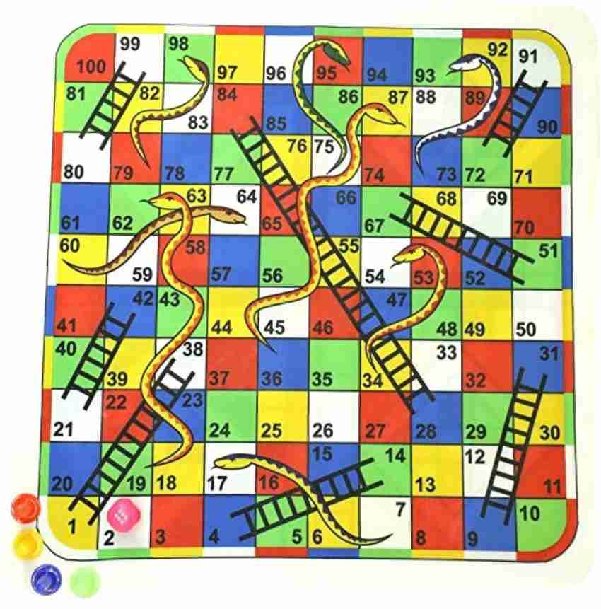 Buy LandVK's 2 in 1 Ludo and Snake and Ladder Board Game, Multicolor (Snake  Ladder and Ludo) Online at Low Prices in India 