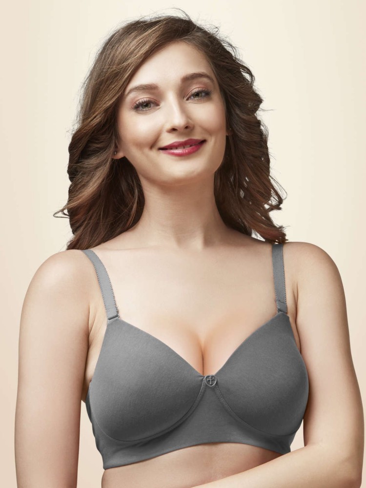 Buy Trylo Paresha Stp Women Non Wired Soft Full Cup Bra - Navy Blue at  Rs.385 online