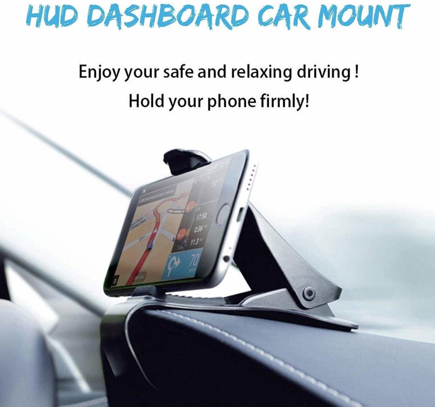 Car Dashboard Phone Holder Car Mount HUD Design - Black