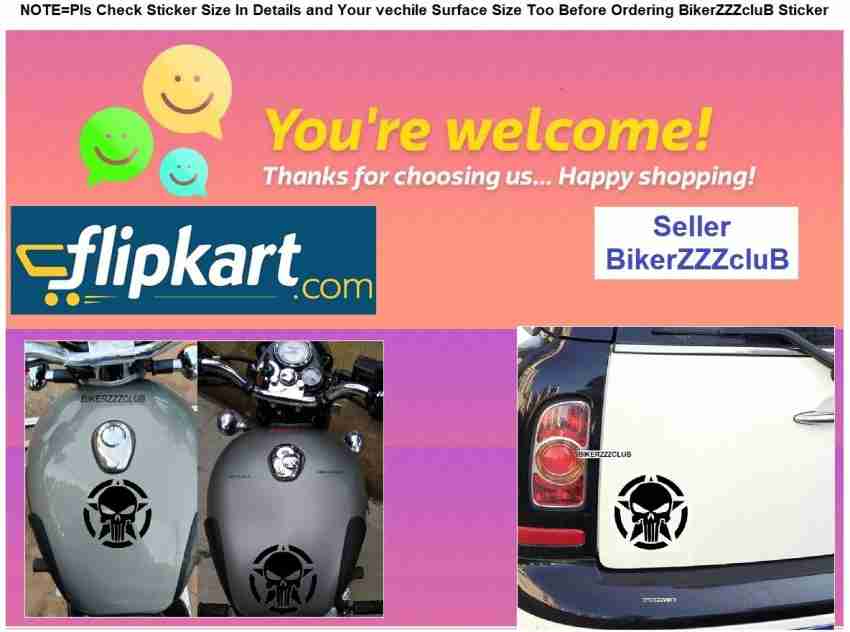 BikerZZZcluB Sticker & Decal for Car & Bike Price in India - Buy  BikerZZZcluB Sticker & Decal for Car & Bike online at